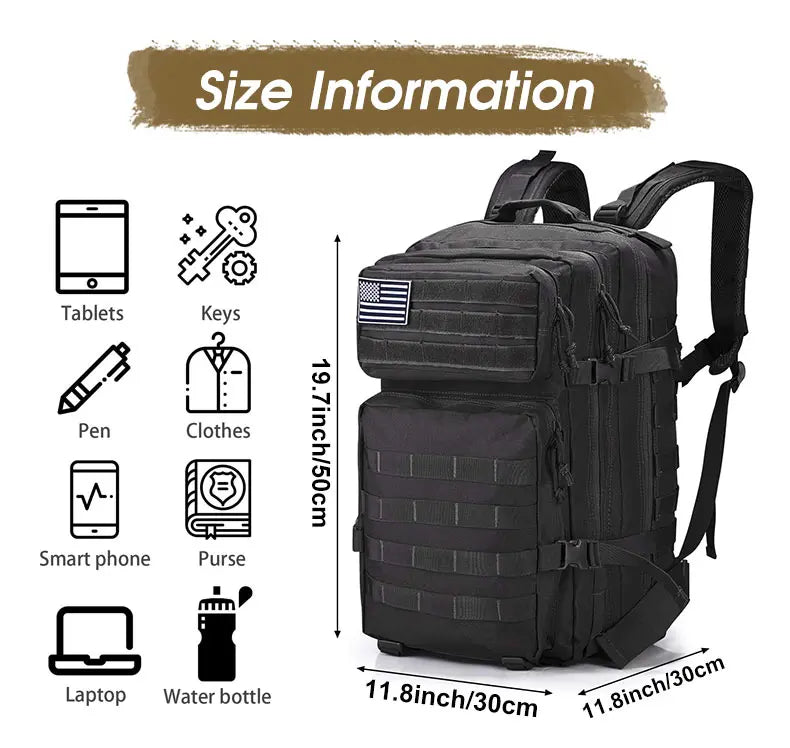 Military-Style Tactical Backpack